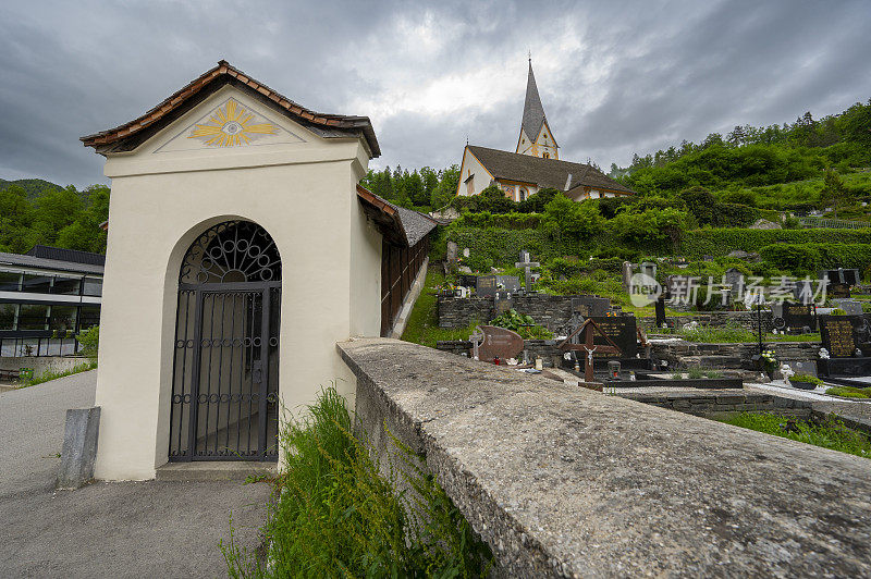 奥地利克恩顿州的Eisenkappel-Vellach Filialkirche Maria Dorn教堂